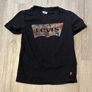 Levi's Black Tee with Camouflage Logo